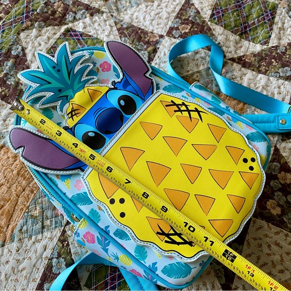 Loungefly Disney Lilo & Stitch peekaboo Pineapple Mini Backpack aloha cute - Picture 8 of 9